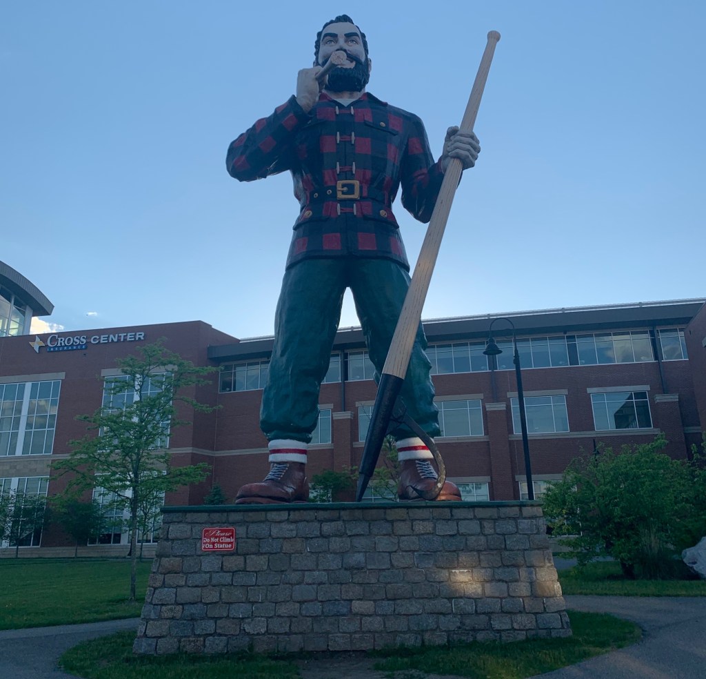 Paul Bunyan statue in Bangor, Maine.