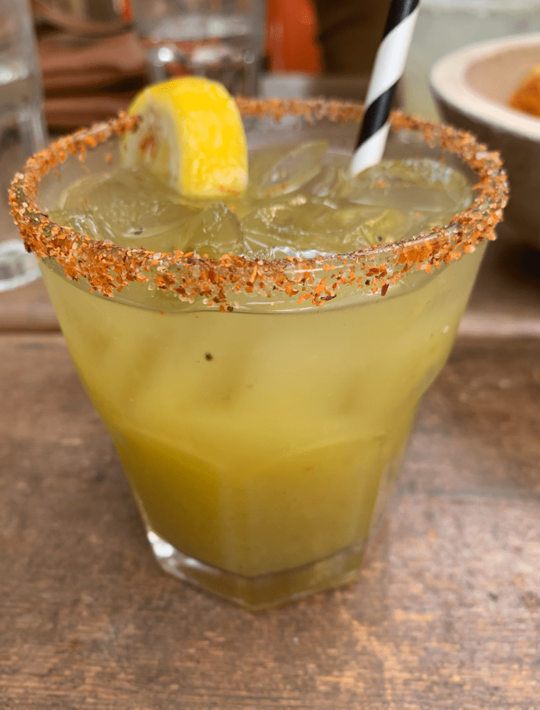 margarita with tahin rim