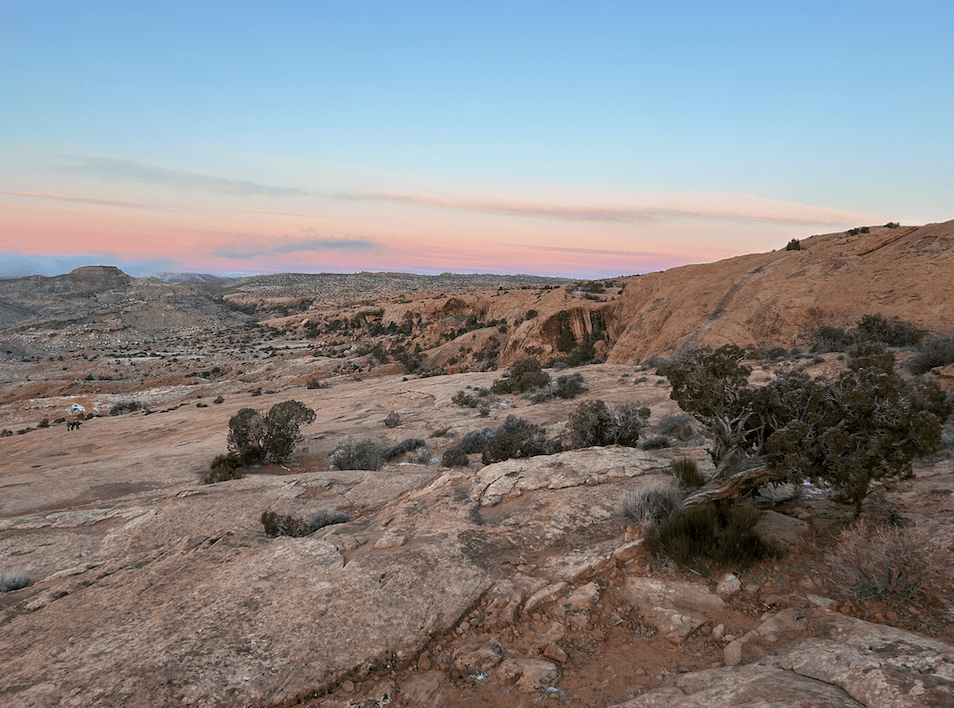 Sunrise in the desert